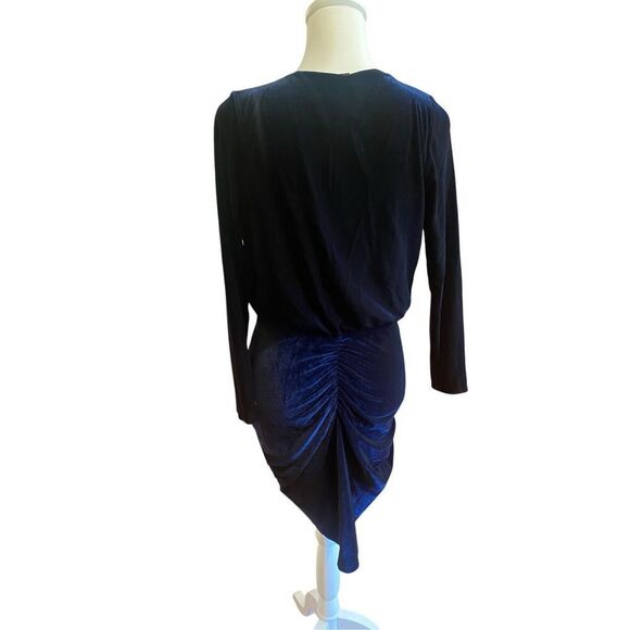 MISA Los Ángeles Velvet Ophelie Sheath Size 8 Dark Navy MSRP: $264 - Picture 9 of 11